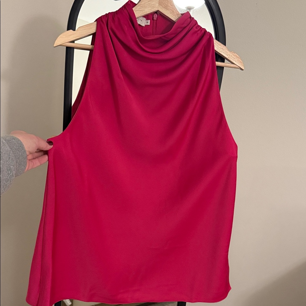 Ted Baker Raspberry funnel neck sleeveless Top